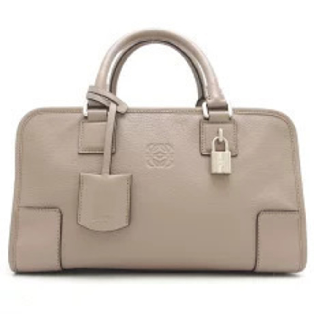 Loewe Amazona Handbag Leather Gray